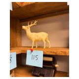 Vtg Plastic Deer Figurine