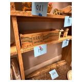 Vtg Kraft American Cheese Wooden Crate