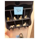 Vintage Ceramic Dog Bone China Figures