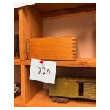 Vintage Wooden Slide-Lid Box Dovetailed