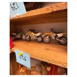 Vtg Die-Cast Motocross Motorcycles