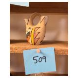 Vtg Southwestern Style Pottery Wedding Vase