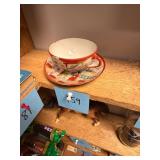 Vintage Japanese Porcelain Tea Cup And Saucer
