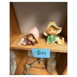 Vtg Homco Ceramic Elf Figurines 1970s