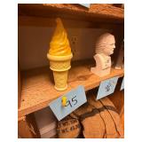 Vintage Plastic Ice Cream Cone Bubbles