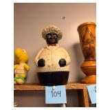 Vintage Black Americana Cast Iron Chef Coin Bank