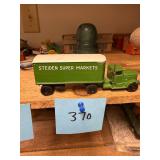 Vintage Steiden Super Markets Die-Cast Truck