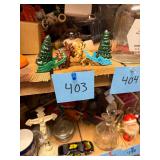 Vtg Hot Wheels Reindeer Sleigh Figurines