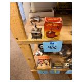 Vintage Brass Coffee Mill Pencil Sharpener