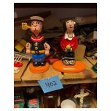 Vtg Popeye & Olive Oyl Figurines