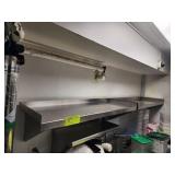 TWO STAINLESS STEEL SHELVES