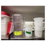 TEN ROUND PLASTIC BINS