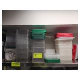 TWENTY EIGHT PLASTIC BINS