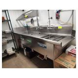 STAINLESS STEEL 3 COMP SINK WITH SPRAY DRAIN BOARD