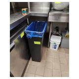 FIVE SLIM JIM TRASH CANS