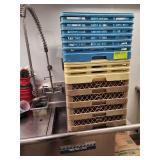 SIX GLASS + DISH WASHER RACKS