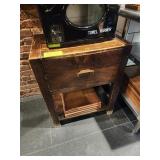 WOOD 1 DRAWER STAND