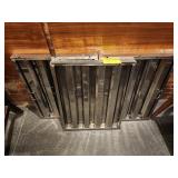 THREE STAINLESS STEEL HOOD FILTER PANELS