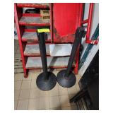 TWO STANCHIONS