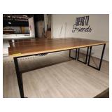 WOOD HIGH TOP METAL FRAME TABLES