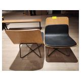 WOOD + METAL FRAME, CUSHION SEAT LOUNGE CHAIRS