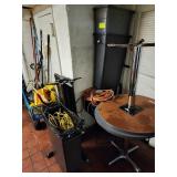 THREE SLIM JIM TRASH CANS