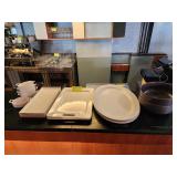 LOT PLATTERS AND BOWLS