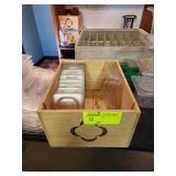 FIFTY THREE ASSORTED SIZE PLASTIC BIN LIDS