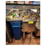 PERLICK STAINLESS STEEL HAND SINK w/ TRASH BIN TOP