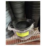 THIRTEEN 6' CAST IRON SKILLETS