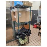 7 METRO ASST. SIZE COATED RACKS ONLY NO CONTENTS