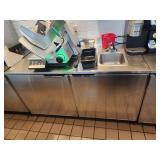 SS 2DR CABINET W/ DROP SINK 5'X30'X3' TALL