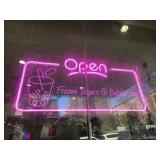 NEON FROZEN YOGURT & BUBBLE TEA SIGN