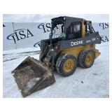 60008 2017 Deere 320E Wheeled Skid Steer img1