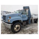 60020 1999 Chevrolet C6500 Flatbed Crane Truck img1