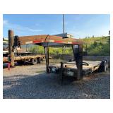 4507 2001 GN2022F Tilt Bed Gooseneck Trailer img1