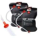 DkOvn 1/2/4 Pack Solar Shower Bag, 5 Gallons/20L C