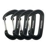12KN Aluminum Carabiner Clip 4 Pack for Hammocks,
