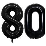 GOER Number 80 Balloons for 80th Birthday Party De