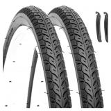 Hycline 2-Pack Road Bike Tires: 700x35C (37-622) F