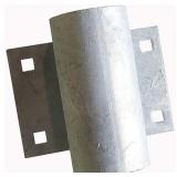 Dock Edge Floating Dock Side Pipe Holder, Galvaniz
