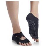 Gaiam Grippy Studio Yoga Socks for Extra Grip in S