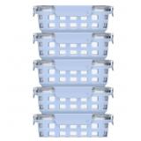 Ello 3.4 Cup 10Pc, 5 Pack Glass Meal Prep Sets Lea