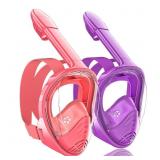 QingSong Kids Snorkel Mask Full Face, Snorkeling S