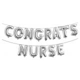 Congrats Nurse Balloons Multicolor - 16 Inch | Nur