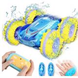 SUNJOM Amphibious Remote Control Car Boat for Wate