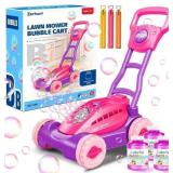 Automatic Bubble Machine Lawn Mower: Outdoor Toy f