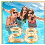 Foilswirl Number 0-9 Pool Float 20
