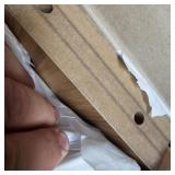 king oak bed side rails & support