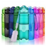 ZORRI Sports Water Bottle Leak Proof, BPA Free Reu